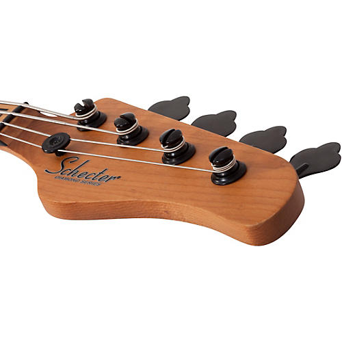 Schecter Guitar Research Model T Exotic Ziricote 4 Electric Bass Natural Satin