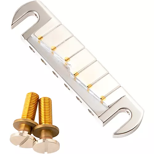 PRS Machined PRS Stoptail, Unplated Polished Aluminum Satin Aluminum