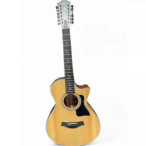 Used Taylor 352 CE Natural 12 String Acoustic Electric Guitar Natural