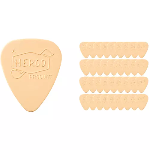 Dunlop x Herco Custom '66 Ultex Cream Guitar Picks Heavy 6 Pack