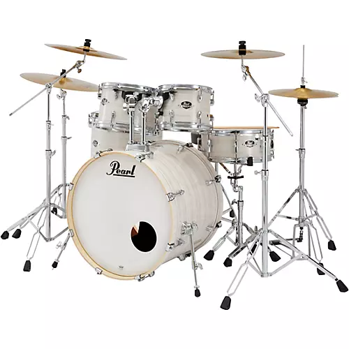 Pearl Export New Fusion 5-Piece Drum Set With Hardware Slipstream white