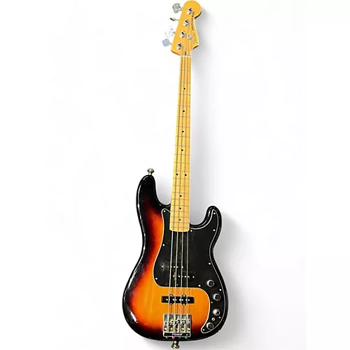 Used 2018 Fender Deluxe Active Precision Bass 3 Tone Sunburst Electric Bass Guitar 3 Tone Sunburst