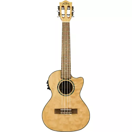 Lanikai QM-CET Quilted Maple Tenor with Kula PreampAcoustic Electric Ukulele Natural