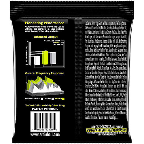 Ernie Ball 2721 Cobalt Regular Slinky Electric Guitar Strings