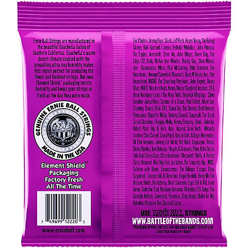 Ernie Ball 2220 Power Slinky Nickel Wound Electric Guitar Strings 2-Pack