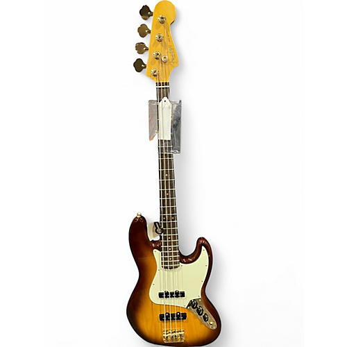 Used Fender 75th Anniversary Commemorative American Jazz Bass 2 Color Bourbon Burst Electric Bass Guitar 2 Color Bourbon Burst
