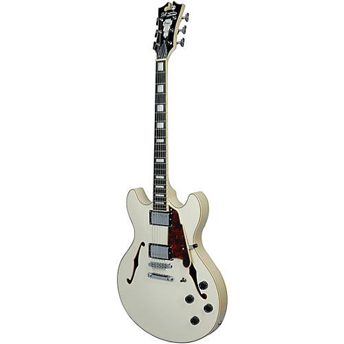 D'Angelico Premier SS Semi-Hollow Electric Guitar With Stopbar Tailpiece Champagne