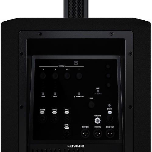 LD Systems LD Systems MAUI 28 G3 MIX Portable Cardioid Column PA System With Digital Mixer, Black