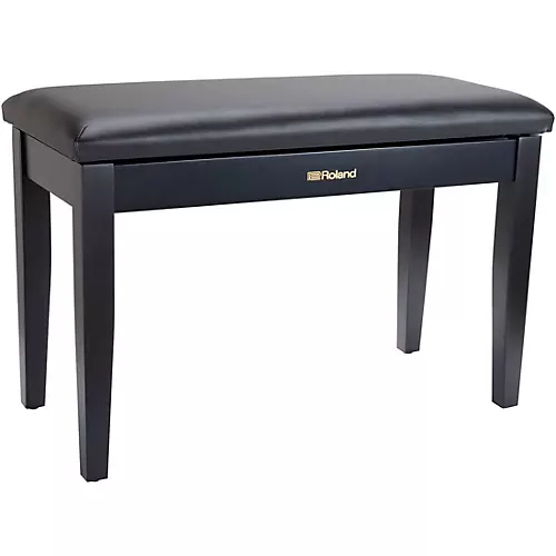 Roland RPB-D100-US Piano Bench, Duet Size, Vinyl Seat, Music Compartment Satin Black