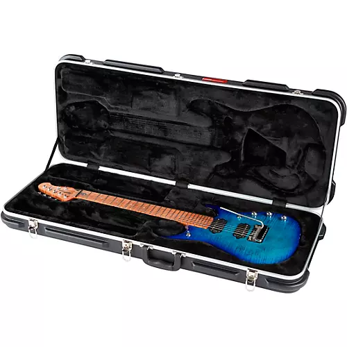 Ernie Ball Music Man JP15 Roasted Flame Maple Top 7-String Electric Guitar Cerulean Paradise