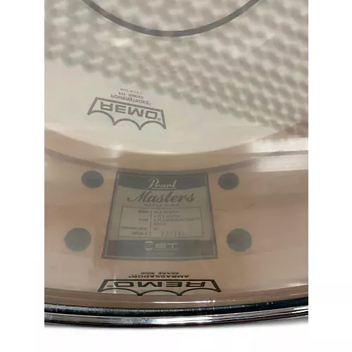 Used Pearl 14X5 masters pure maple Black Oyster Swirl Drum Black Oyster Swirl 210