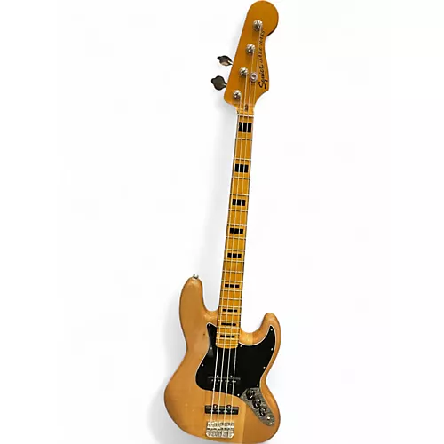 Used Squier Classic Vibe 70s Jazz Bass 5 String Natural Electric Bass Guitar Natural
