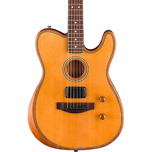 Fender Acoustasonic Standard Telecaster Acoustic-Electric Guitar Aged Natural