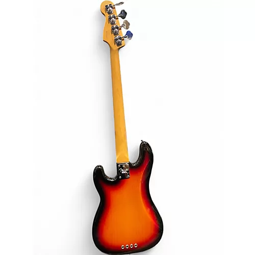 Used 2004 Fender American Standard Precision Bass 3 Tone Sunburst Electric Bass Guitar 3 Tone Sunburst