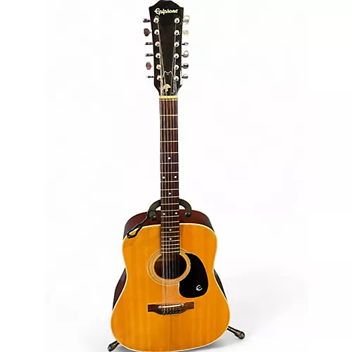 Vintage 1970s Epiphone FT160N Texan-12 Natural 12 String Acoustic Guitar Natural