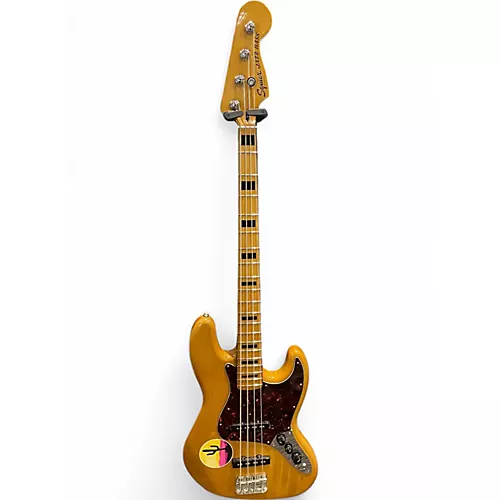 Used Squier Classic Vibe 70s Jazz Bass Natural Electric Bass Guitar Natural