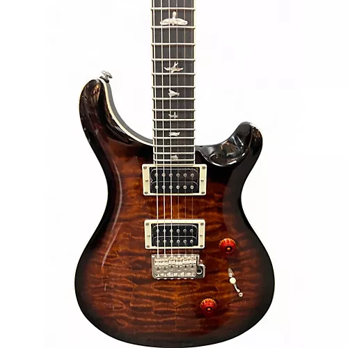 Used 2023 PRS SE Custom 24 Mocha Burst Solid Body Electric Guitar Mocha Burst