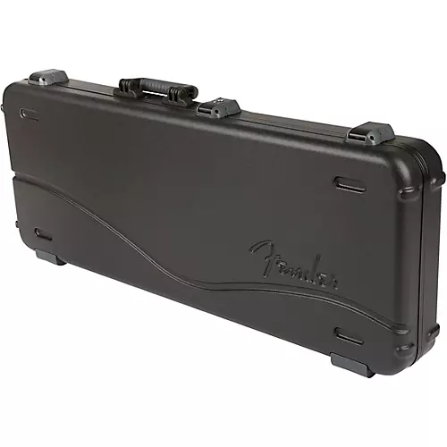 Fender Deluxe Molded ABS Strat/Tele Guitar Case Black Gray/Silver