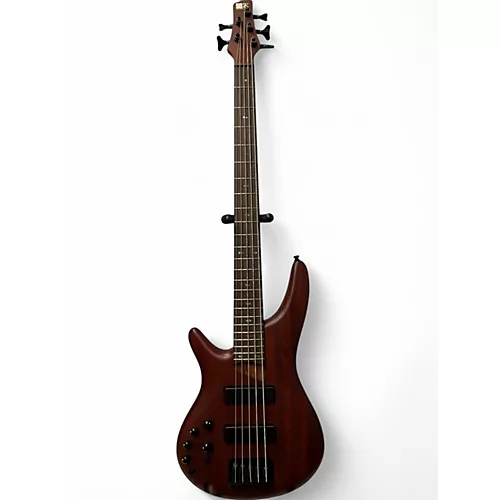 Used Ibanez SR505 5 String Left Handed Natural Electric Bass Guitar Natural