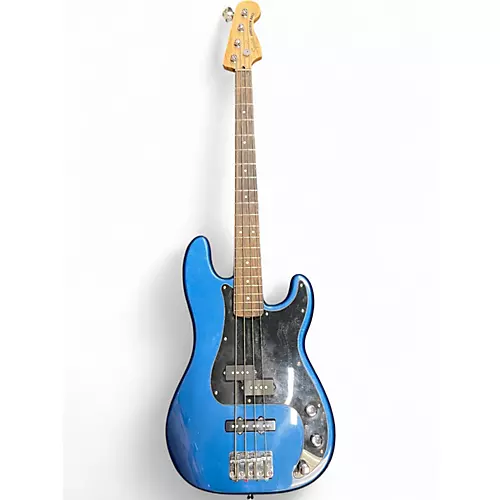 Used Squier Affinity Precision Bass Blue Electric Bass Guitar Blue