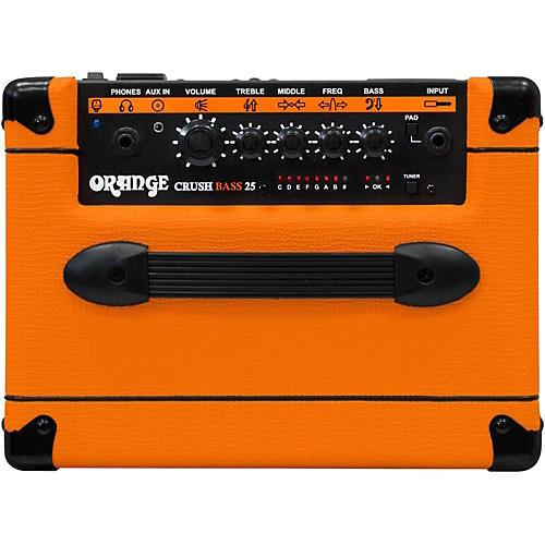 Orange Amplifiers Crush Bass 25 25W Bass Combo Amplifier Black