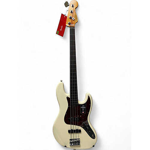 Used Fender American Professional II Jazz Bass Olympic White Electric Bass Guitar Olympic White
