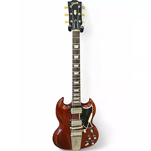 Used 2021 Gibson Gibson Custom Murphy Lab 1964 SG Standard Reissue With Maest Heritage Cherry Solid Body Electric Guitar Heritage Cherry