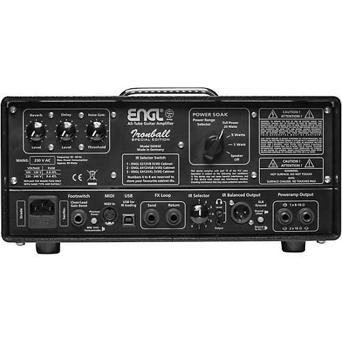 Engl E606SE Ironball Special Edition 20W Tube Guitar Amp Head Black and Silver