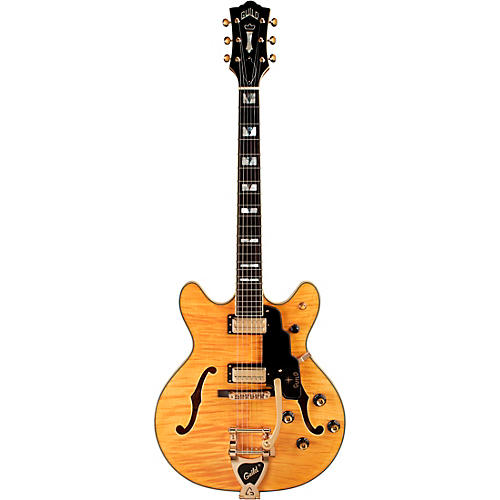Guild Starfire VI Flamed Maple Semi-Hollow Electric Guitar With Guild Vibrato Tailpiece Blonde