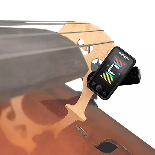 D'Addario Eclipse Rechargeable Cello/Bass Clip-On Tuner Black