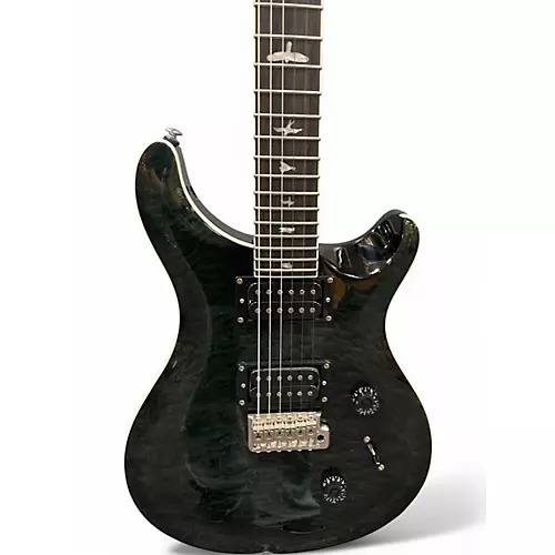 Used PRS SE Custom 24 Trans Green Solid Body Electric Guitar Trans Green