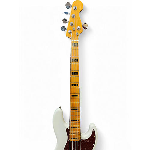 Used Fender American Ultra Jazz Bass V ARCTIC PEARL Electric Bass Guitar ARCTIC PEARL