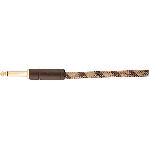 Fender Festival Pure Hemp Straight to Angle Instrument Cable 18.6 ft. Natural