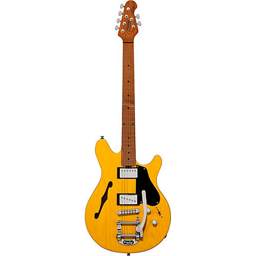 Sterling by Music Man Valentine Chambered Bigsby SH Electric Guitar Butterscotch