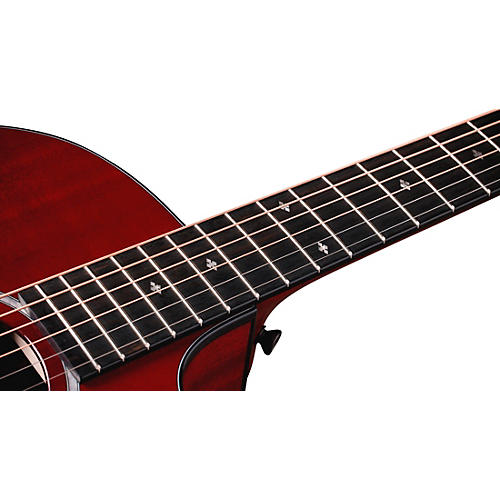 Taylor 224ce Mahogany Special-Edition Grand Auditorium Acoustic-Electric Guitar Trans Red