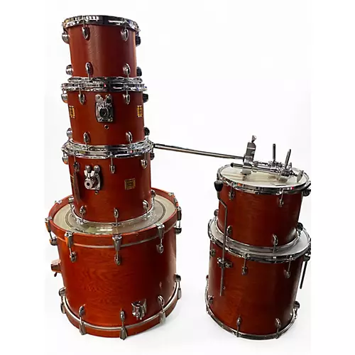 Used Yamaha 6 Piece Oak Custom MATTE SEDONA Drum Kit MATTE SEDONA