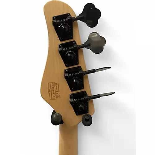 Used Schecter Guitar Research j4 Black Electric Bass Guitar Black