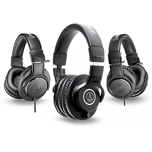 Audio-Technica ATH-M40x Headphones with 2 ATH-M20x Headphones
