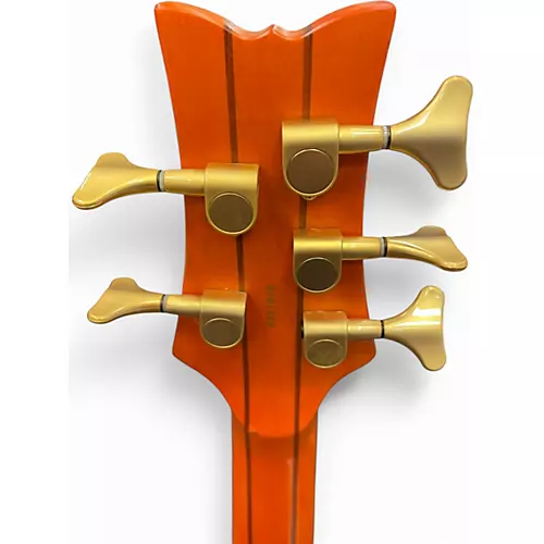 Used Schecter Guitar Research Stiletto Studio 5 String Worn Natural Electric Bass Guitar Worn Natural