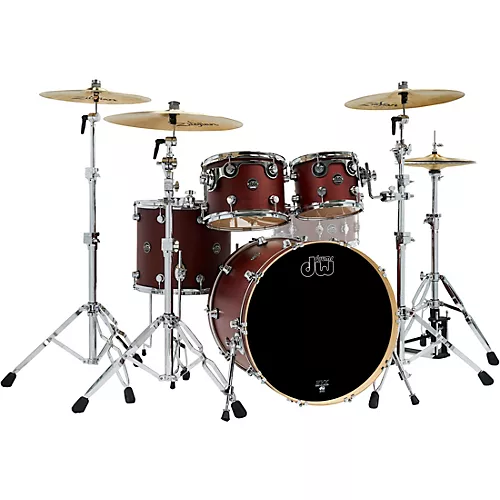 DW 4-Piece Performance Series Shell Pack Hard Satin Charcoal Metallic