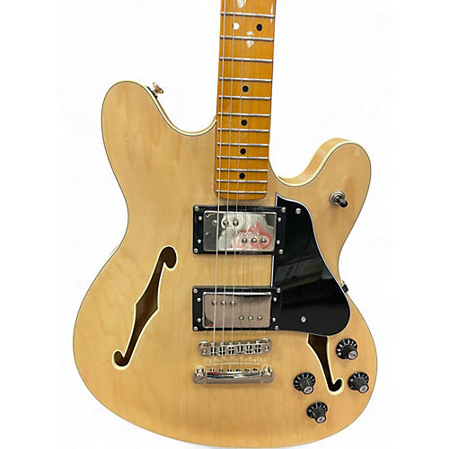Used 2023 Squier Classic Vibe Starcaster Hollow Natural Hollow Body Electric Guitar Natural