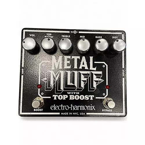 Used Electro-Harmonix Metal Muff Distortion With Top Boost Effect Pedal