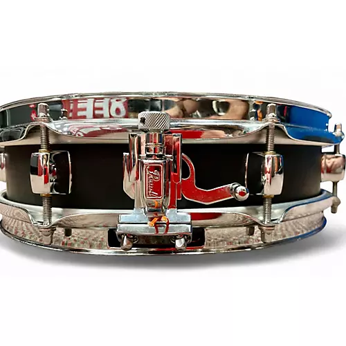 Used Pearl 13in Piccolo Steel Snare Black Drum Black 31