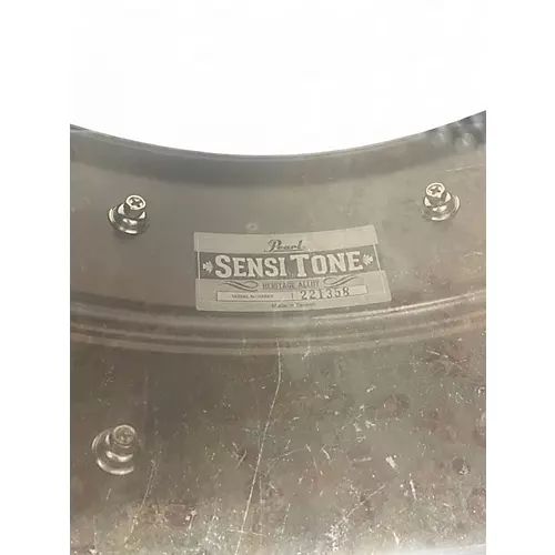 Used Pearl 14X6.5 Sensitone Heritage Alloy Black Brass Drum Black Brass 213