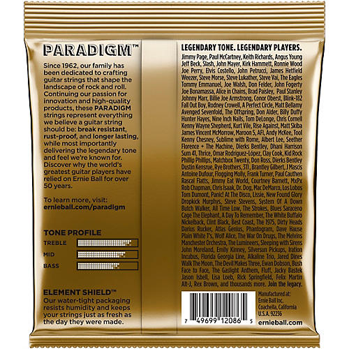 Ernie Ball Paradigm 80/20 Acoustic Guitar Strings Medium Light