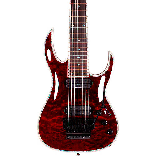 B.C. Rich Shredzilla 8 Prophecy Archtop with Floyd Rose Electric Guitar Black Cherry