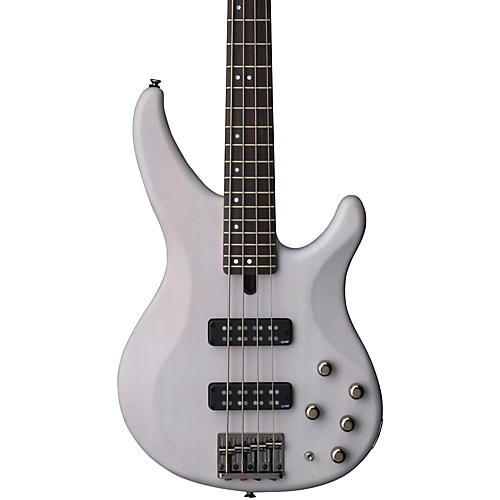 Yamaha TRBX504 4-String Premium Electric Bass Transparent White Rosewood Fretboard