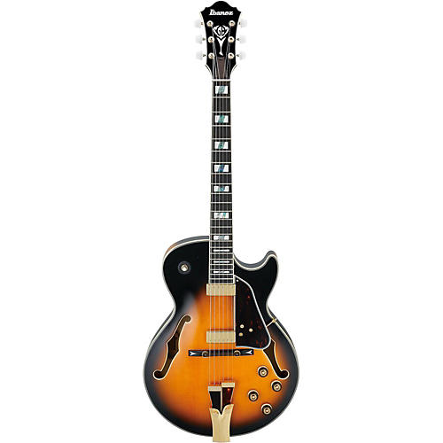 Ibanez GB Series GB10SE George Benson Signature Hollow Body Electric Guitar Brown Sunburst Tortoise Pickguard