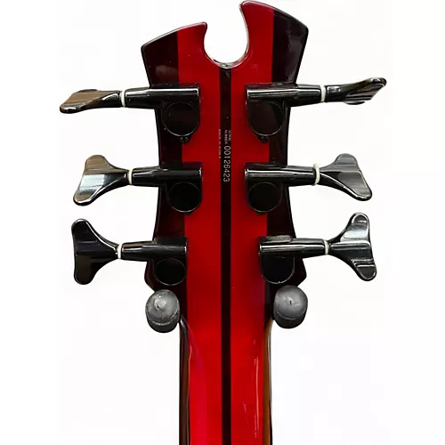 Used Tobias Korean 6 String bass Transparent Red Electric Bass Guitar Transparent Red