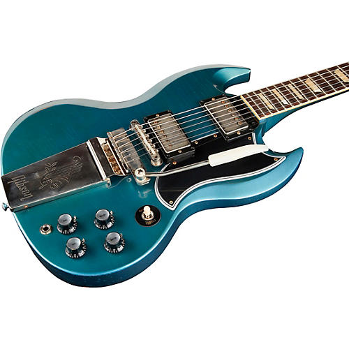 Gibson Custom Murphy Lab 1964 SG Standard Reissue With Maestro Vibrola Light Aged Electric Guitar Antique Pelham Blue